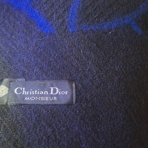 Dior Men's Scarf in Black and Blue